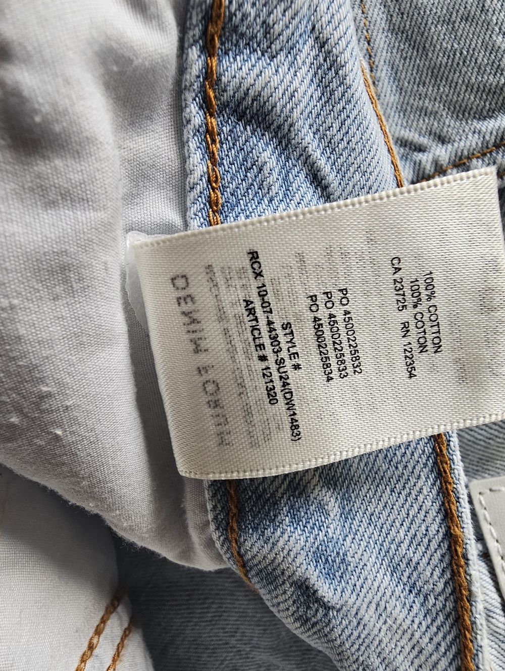 Denim Forum The '90s Pencil Maxi Denim Skirt High Rise BLeach Bleu Size 28 - Picture 13 of 15
